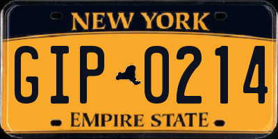 NY license plate GIP0214
