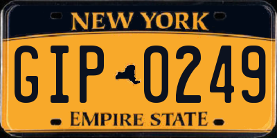 NY license plate GIP0249