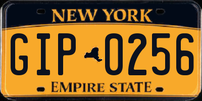 NY license plate GIP0256