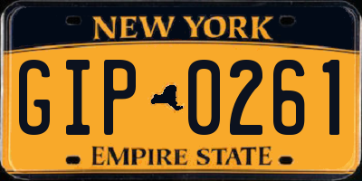 NY license plate GIP0261