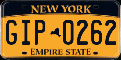 NY license plate GIP0262