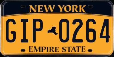 NY license plate GIP0264