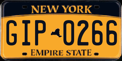 NY license plate GIP0266