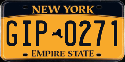 NY license plate GIP0271