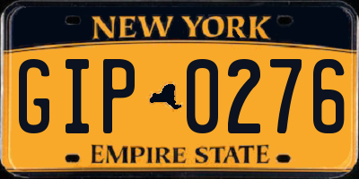 NY license plate GIP0276