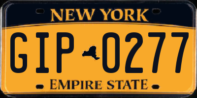 NY license plate GIP0277