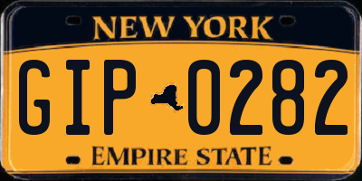NY license plate GIP0282