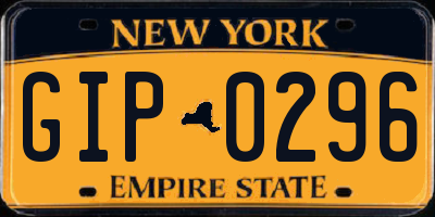 NY license plate GIP0296