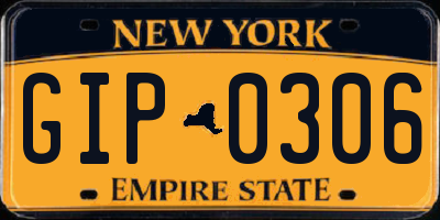 NY license plate GIP0306