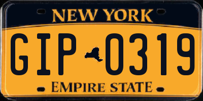 NY license plate GIP0319