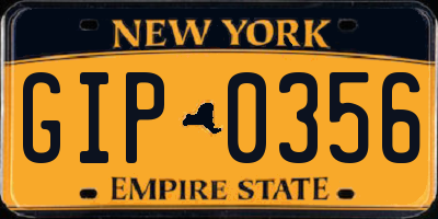 NY license plate GIP0356