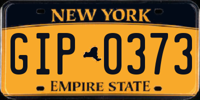 NY license plate GIP0373