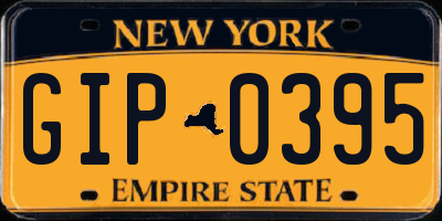 NY license plate GIP0395