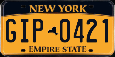NY license plate GIP0421