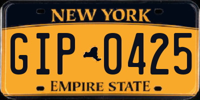 NY license plate GIP0425