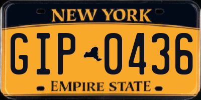 NY license plate GIP0436