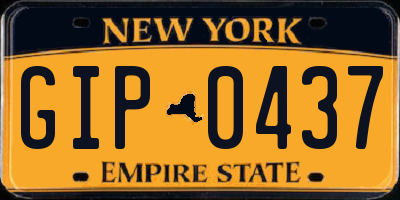 NY license plate GIP0437