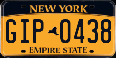NY license plate GIP0438