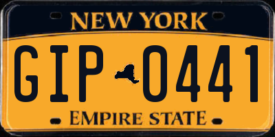 NY license plate GIP0441