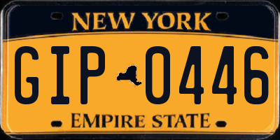 NY license plate GIP0446