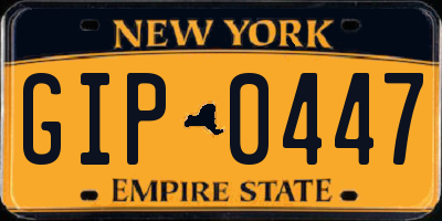 NY license plate GIP0447