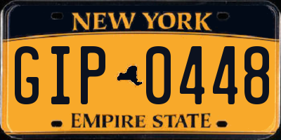 NY license plate GIP0448