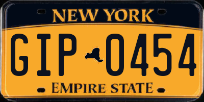NY license plate GIP0454