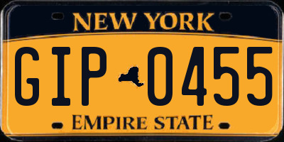 NY license plate GIP0455