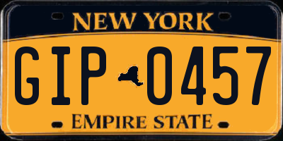NY license plate GIP0457