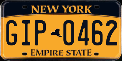 NY license plate GIP0462