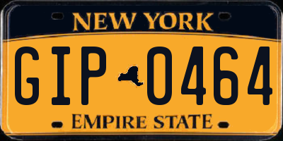 NY license plate GIP0464