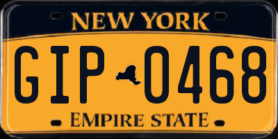 NY license plate GIP0468