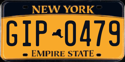 NY license plate GIP0479