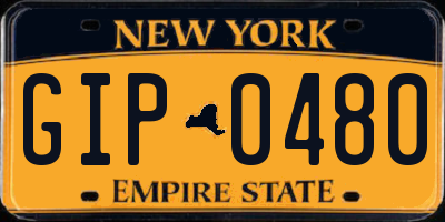 NY license plate GIP0480