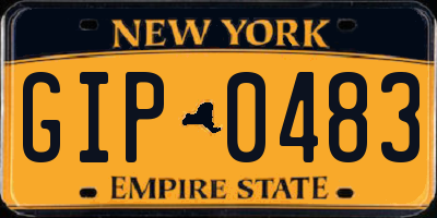 NY license plate GIP0483