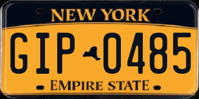 NY license plate GIP0485