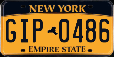 NY license plate GIP0486
