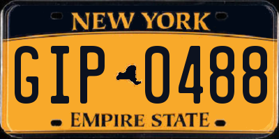 NY license plate GIP0488