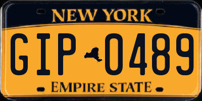 NY license plate GIP0489