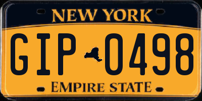 NY license plate GIP0498