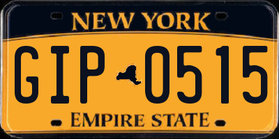 NY license plate GIP0515