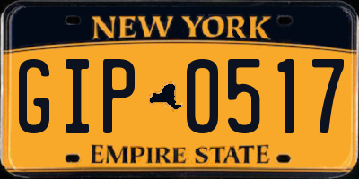 NY license plate GIP0517