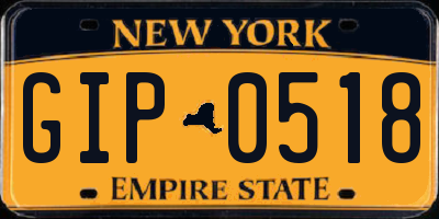 NY license plate GIP0518