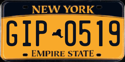 NY license plate GIP0519