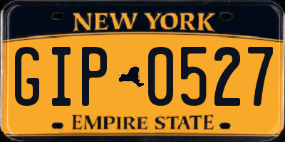 NY license plate GIP0527