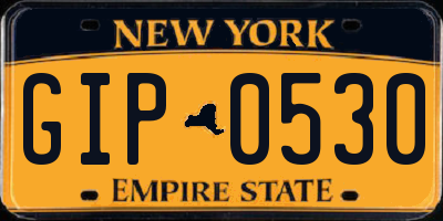 NY license plate GIP0530