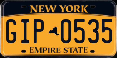 NY license plate GIP0535