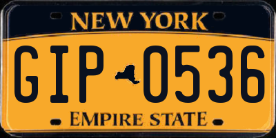 NY license plate GIP0536