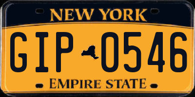 NY license plate GIP0546