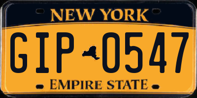 NY license plate GIP0547